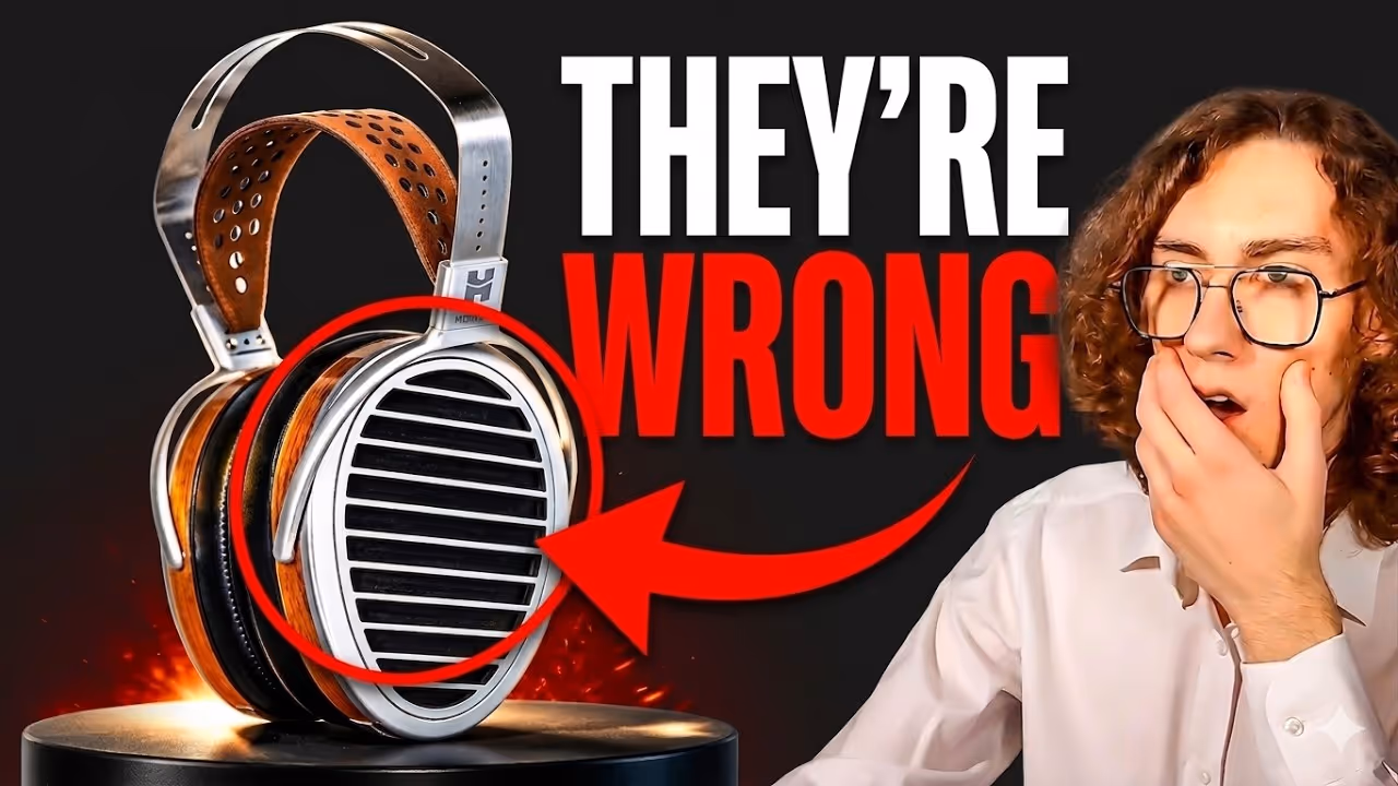 HIFIMAN HE1000 Stealth planar magnetic open-back over-ear headphones - #10 pick in the Best Open-Back Headphones guide (8.5/10 Highly Recommended)