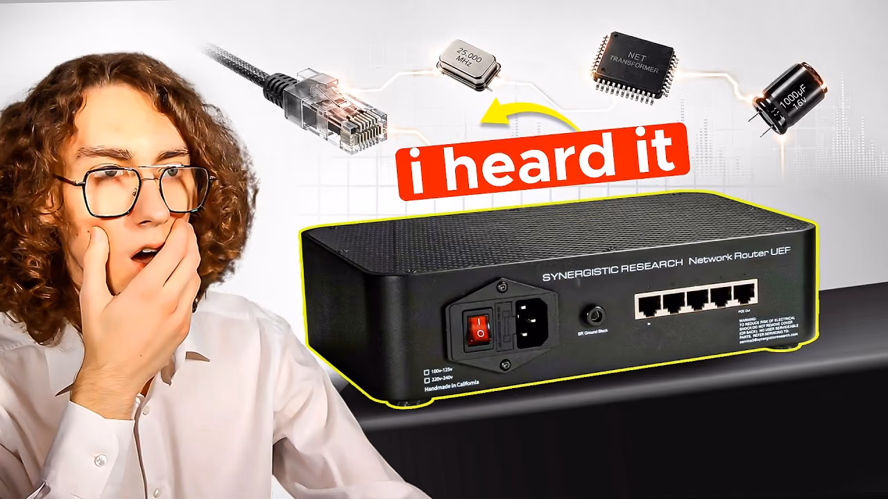 Synergistic Research Network Router UEF network router ethernet noise floor accessory - watch the full video review on YouTube